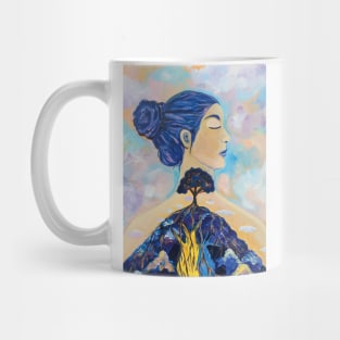 Ukrainian heart artwork Mug